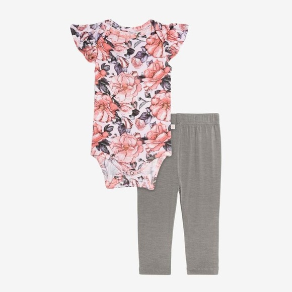 Posh Peanut Other - Vivi Floral Bodysuit Pajamas 3-6 months